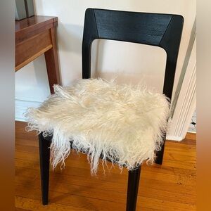 Set of 2 Tibetan Sheepskin Chair Pads